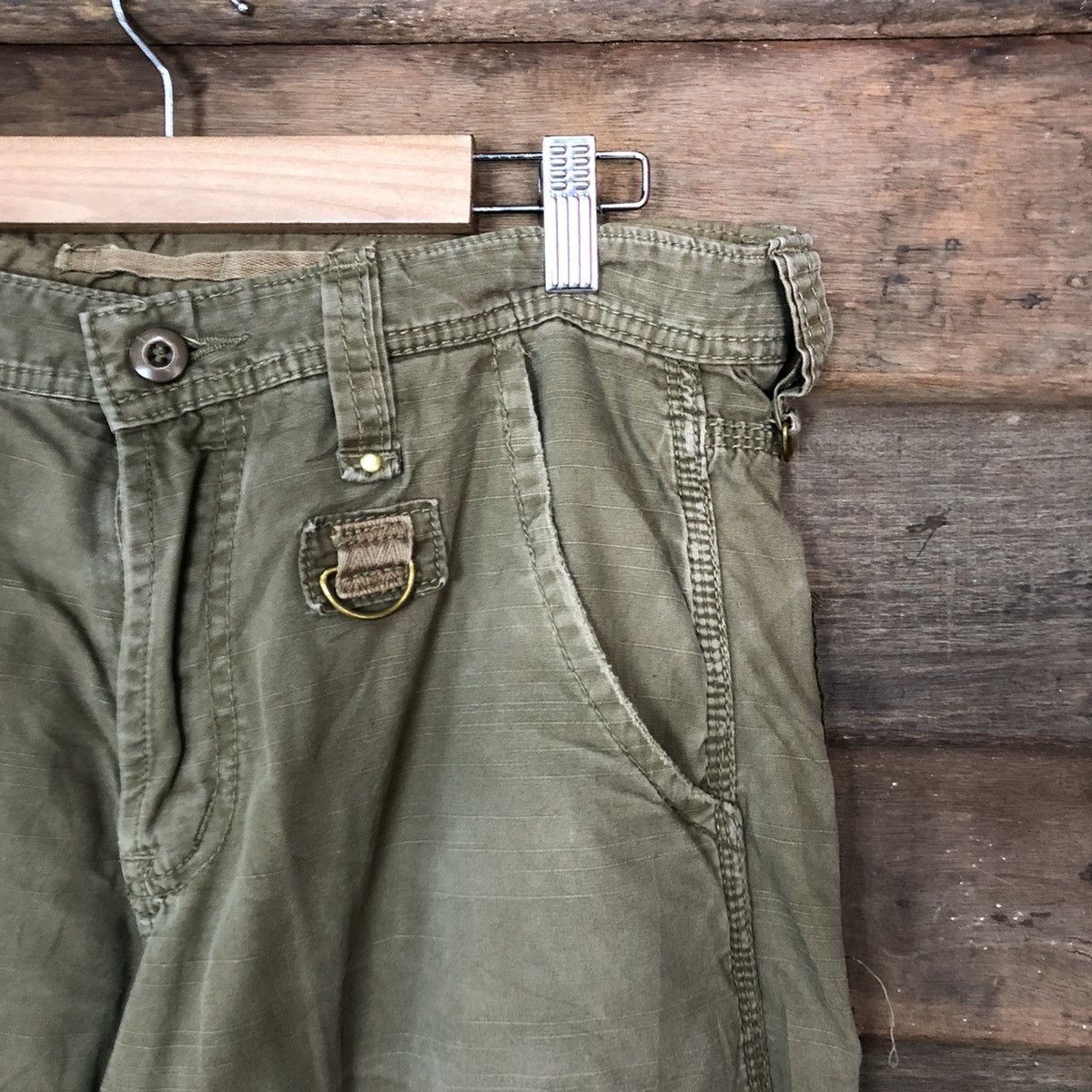 Japanese Brand DPS Japanese Branded Streetwear Multipocket Brown Cargo Pant Size US 31 - 14 Thumbnail