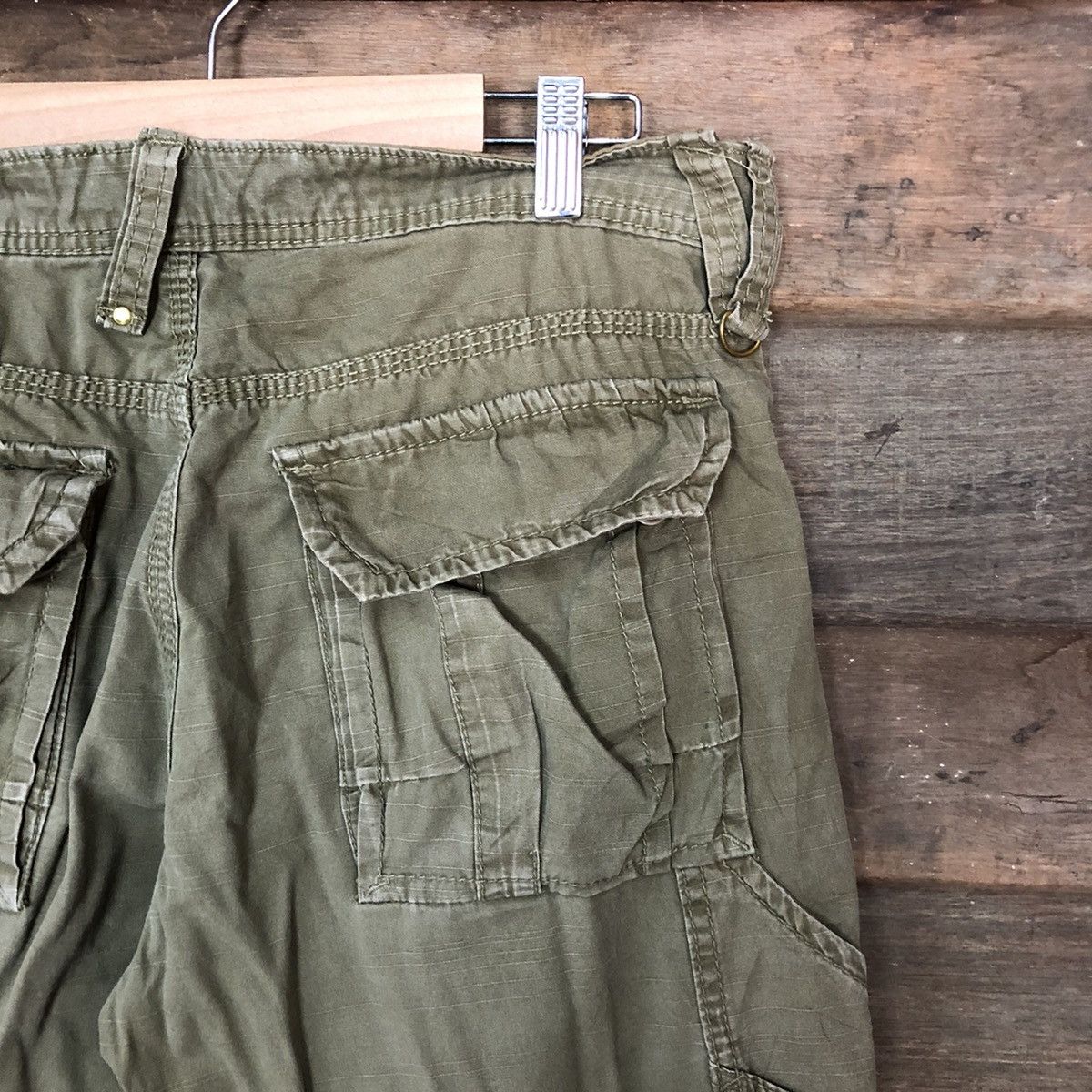 Japanese Brand DPS Japanese Branded Streetwear Multipocket Brown Cargo Pant Size US 31 - 6 Thumbnail