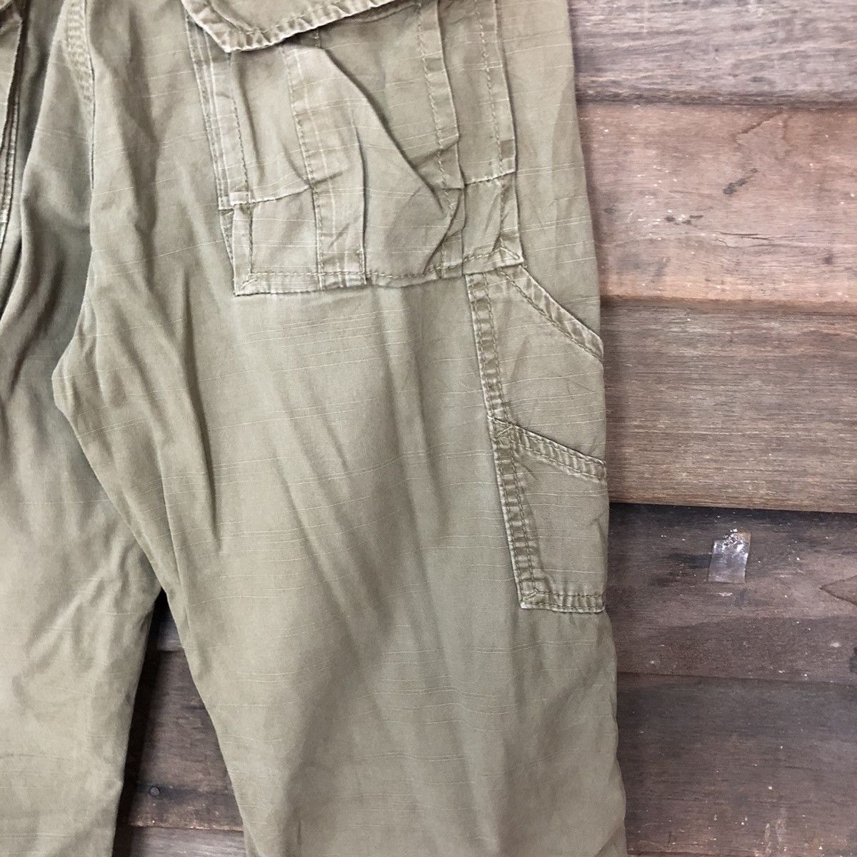 Japanese Brand DPS Japanese Branded Streetwear Multipocket Brown Cargo Pant Size US 31 - 8 Thumbnail
