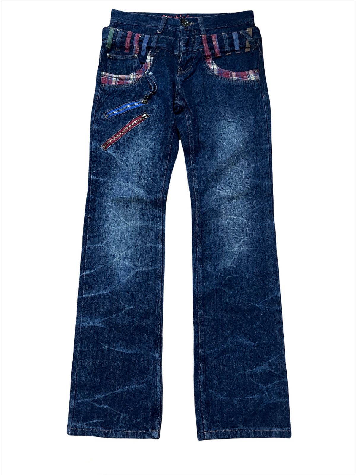 Designer × Japanese Brand Japanese Brand Double Focus Double Waist Denim Pants Size US 30 / EU 46 - 1 Thumbnail