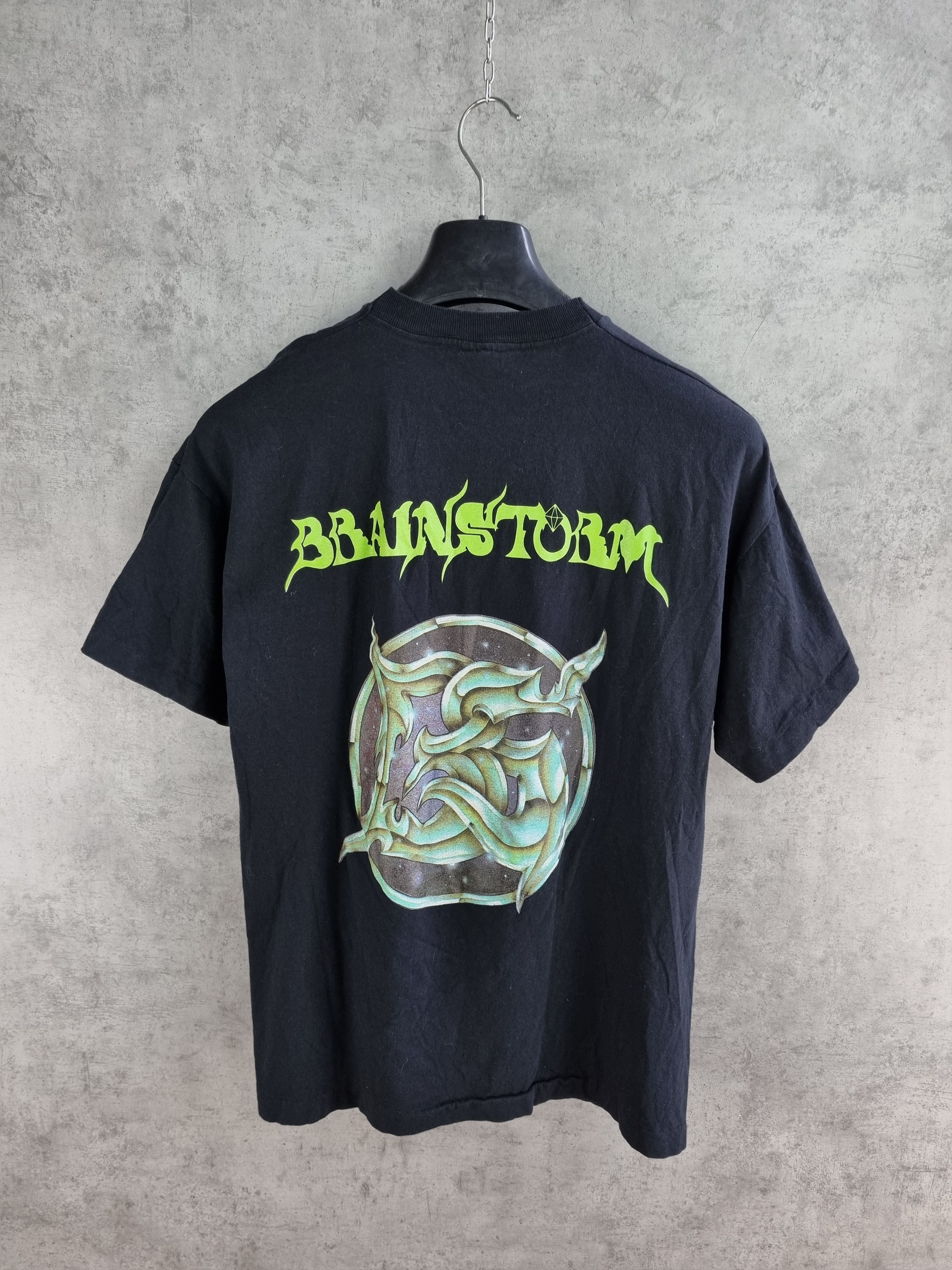 Band Tees × Vintage Rare 1997 BRAINSTORM German Heavy Metal Tee Single stitch Size US L / EU 52-54 / 3 - 2 Thumbnail