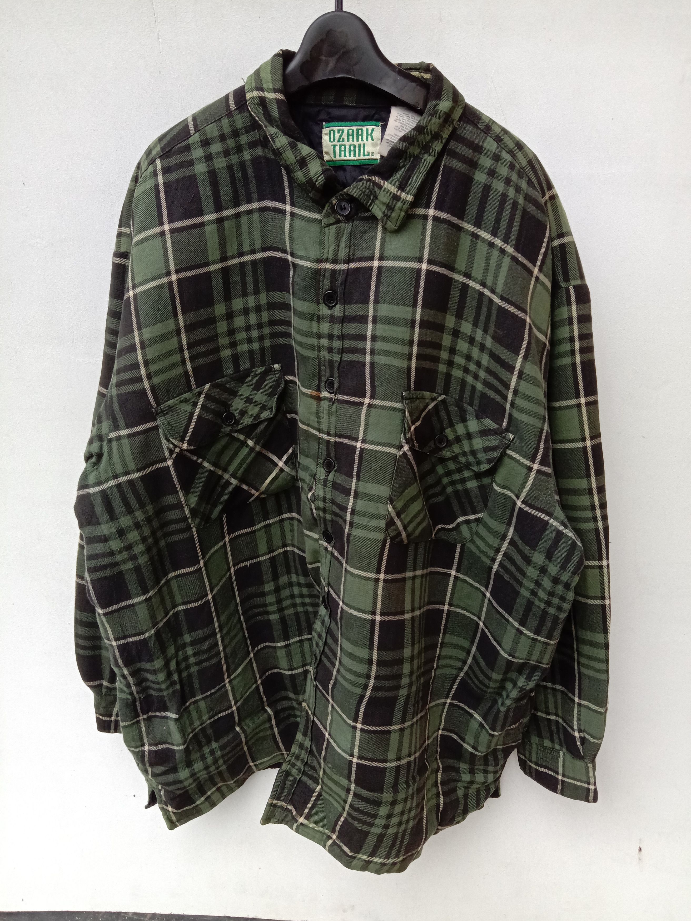 Ozark Trail Green Nova Check Flannel