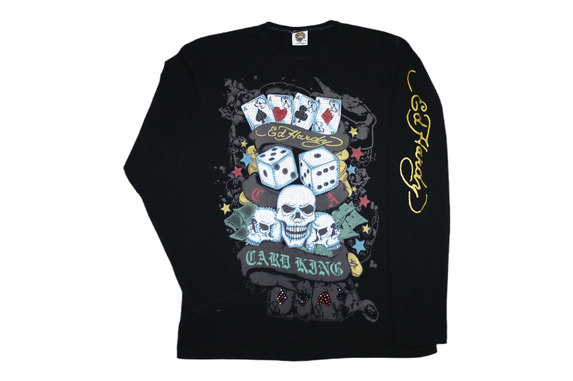 Christian Audigier 🔥 VTG 🔥 Ed Hardy by Christian Audigier Tattoo Print L/S Size US L / EU 52-54 / 3 - 1 Thumbnail