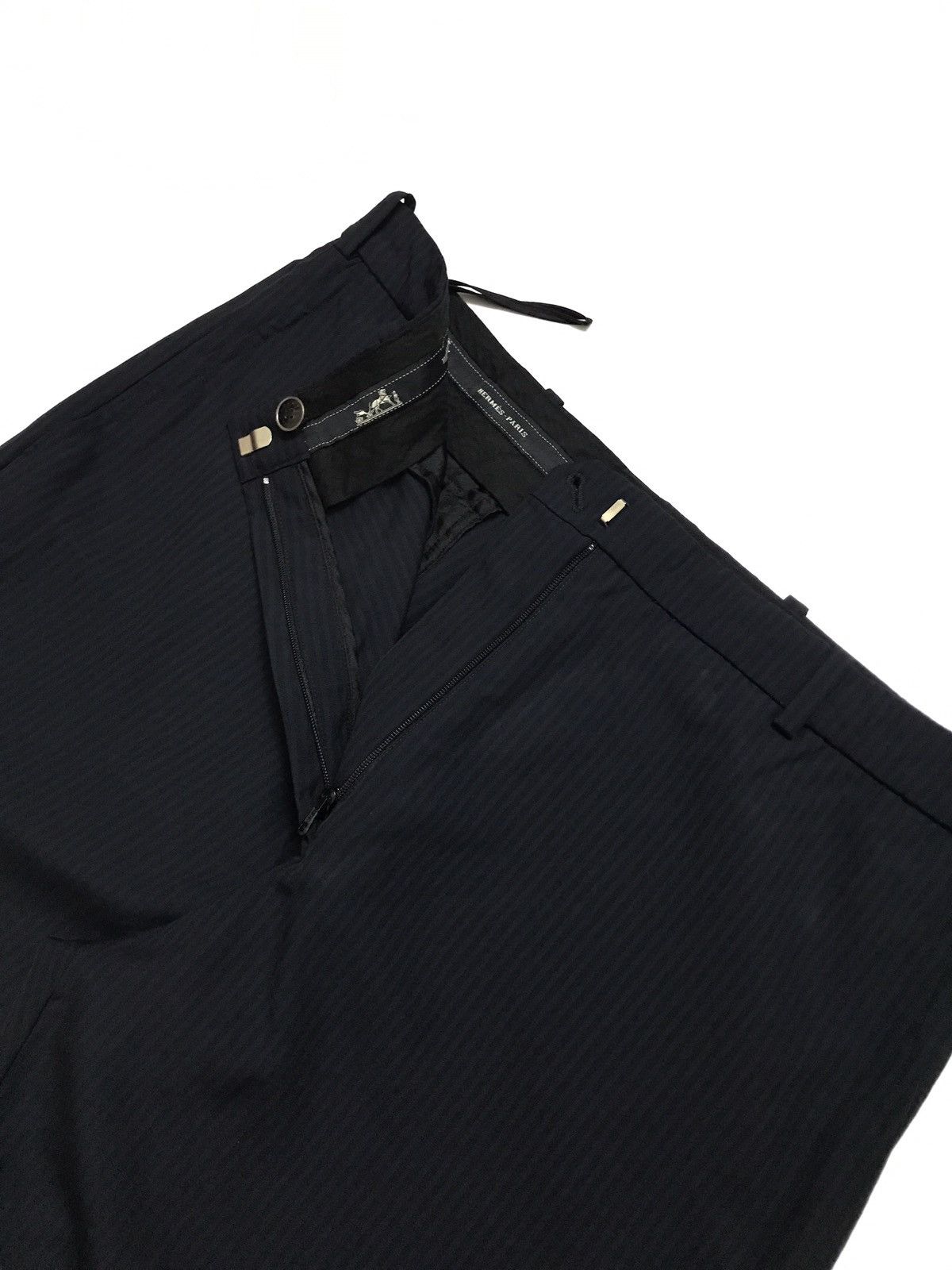 Hermes × Maison Margiela Hermès Martin Margiela Pinstripe Trousers Pants Size 30" / US 8 / IT 44 - 8 Thumbnail