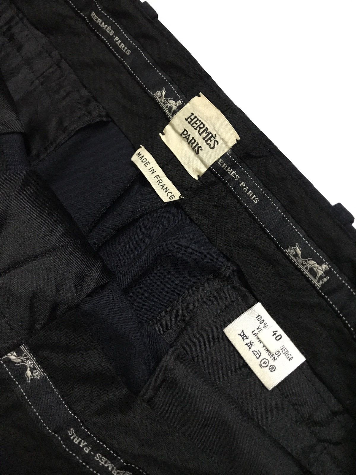 Hermes × Maison Margiela Hermès Martin Margiela Pinstripe Trousers Pants Size 30" / US 8 / IT 44 - 4 Thumbnail