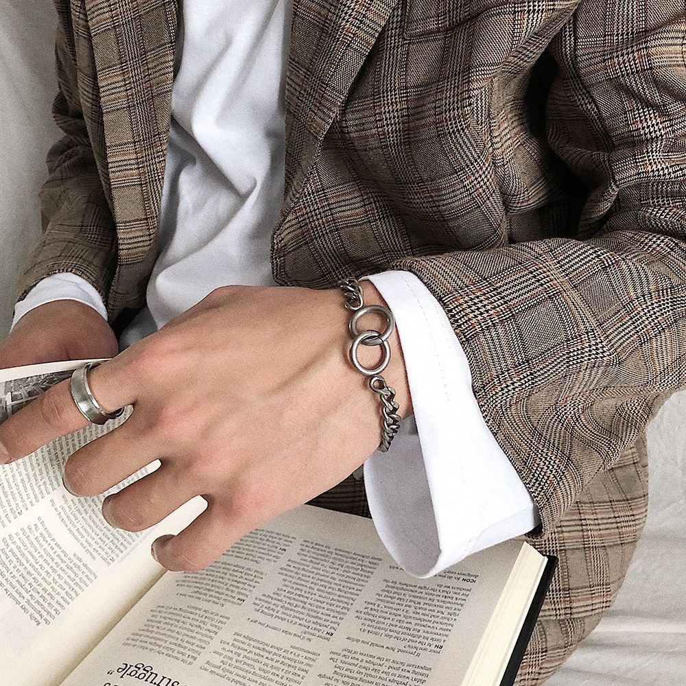 Jewelry × Vintage Vintage Fashion Men's Titanium Steel Bracelet Size ONE SIZE - 2 Thumbnail
