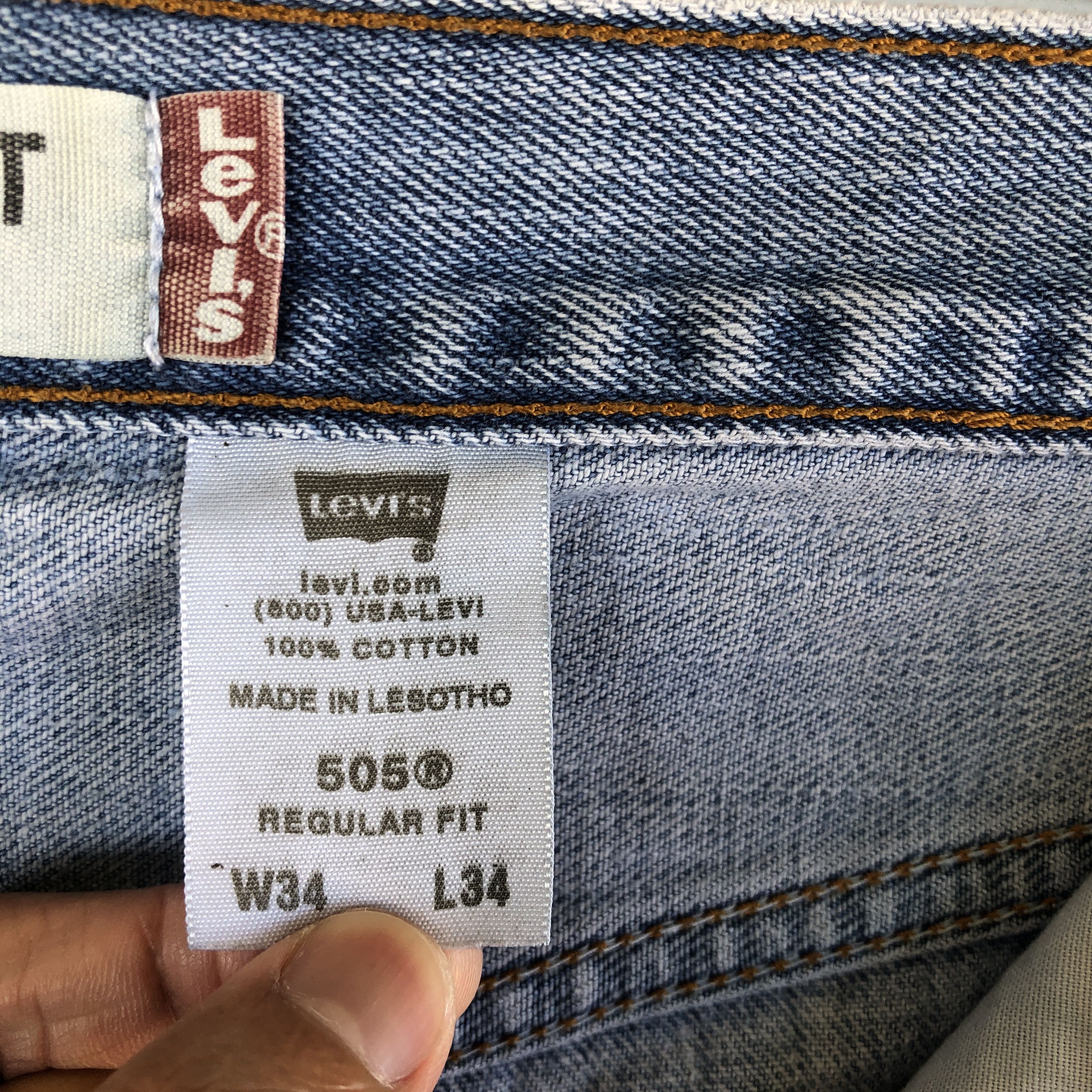 Levi's Vintage Levis Sun Faded Jeans Distressed Levi's 505 Denim Size US 32 / EU 48 - 9 Thumbnail