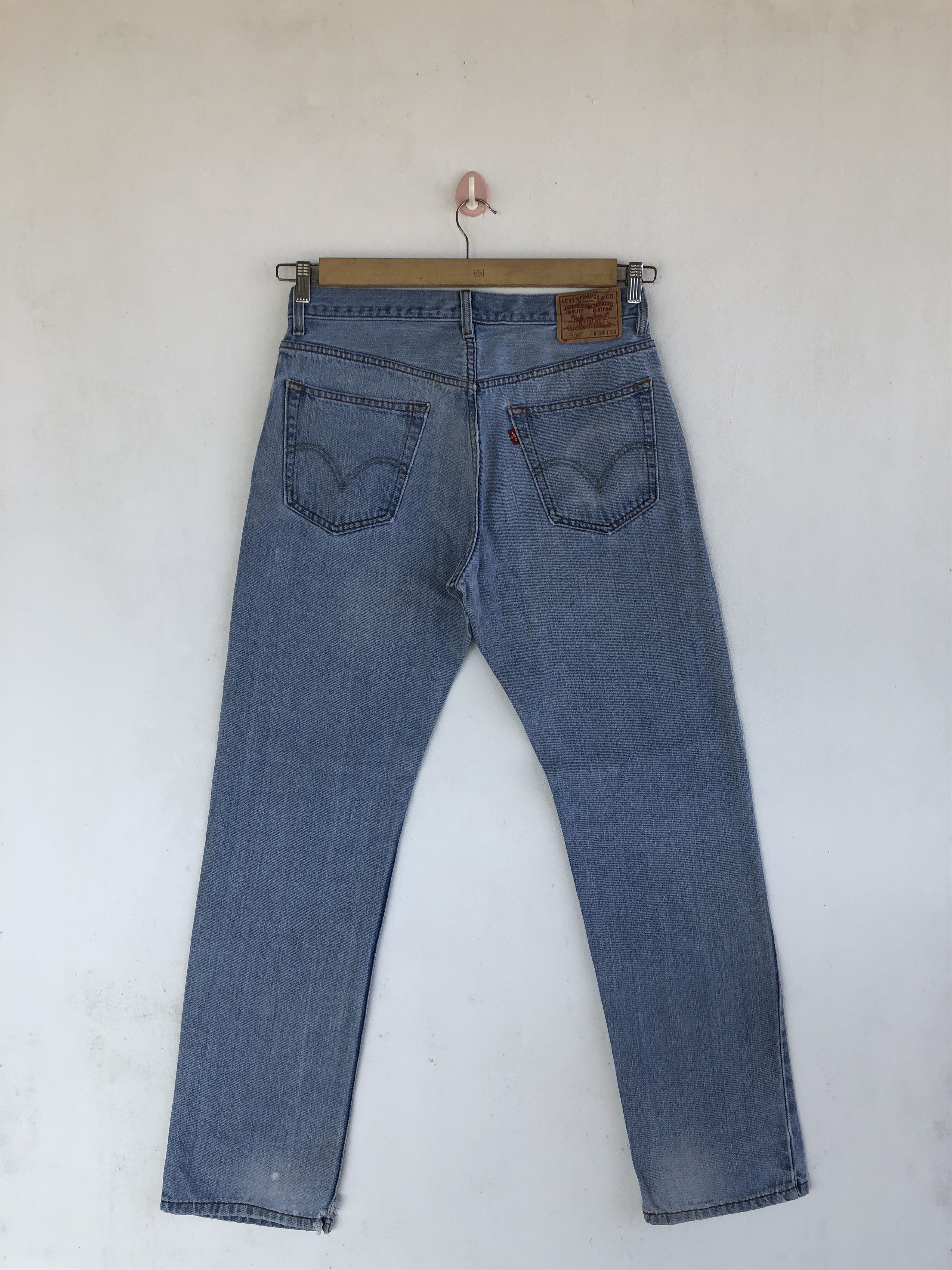 Levi's Vintage Levis Sun Faded Jeans Distressed Levi's 505 Denim Size US 32 / EU 48 - 2 Thumbnail