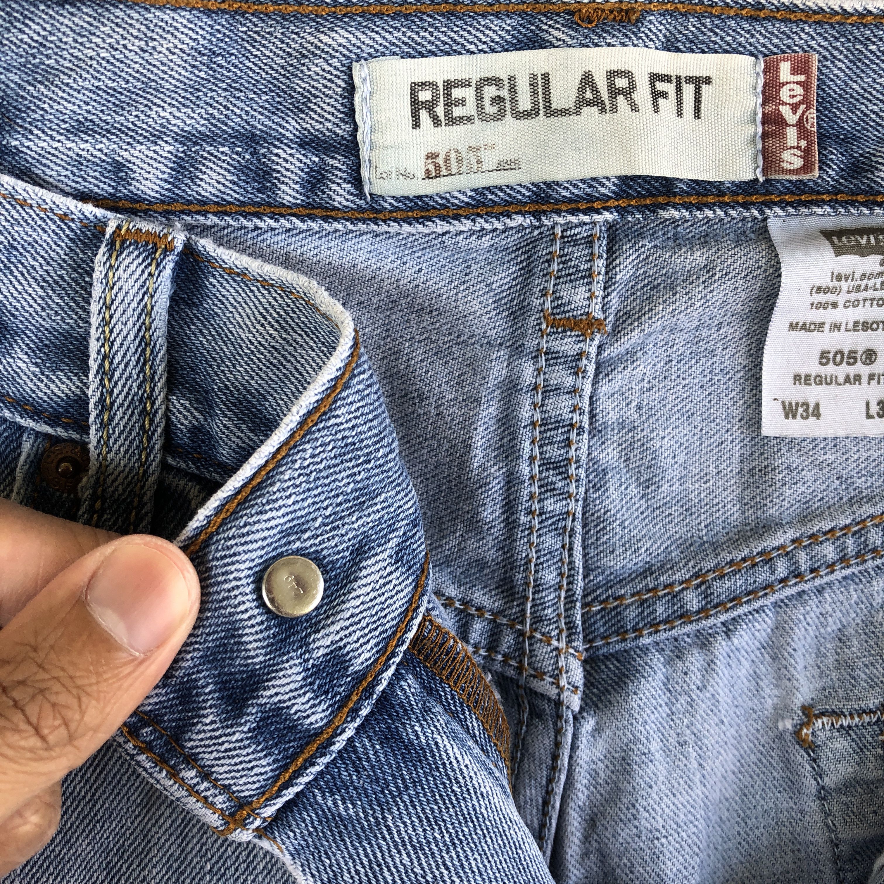 Levi's Vintage Levis Sun Faded Jeans Distressed Levi's 505 Denim Size US 32 / EU 48 - 7 Thumbnail