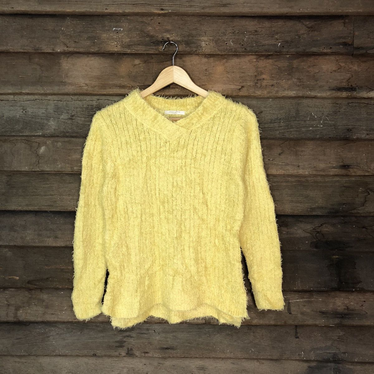 Homespun Knitwear Chocol Raffine Shag Shaggy Fur Mohair Knitwear #6962 Size S / US 4 / IT 40 - 1 Thumbnail