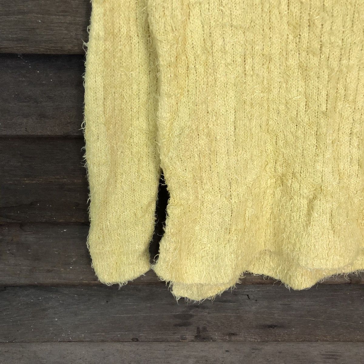 Homespun Knitwear Chocol Raffine Shag Shaggy Fur Mohair Knitwear #6962 Size S / US 4 / IT 40 - 4 Thumbnail