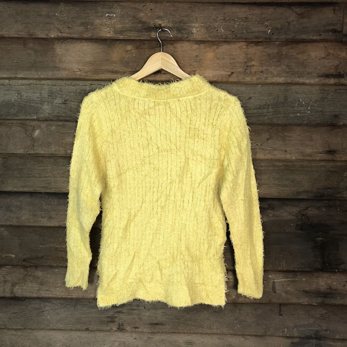 Homespun Knitwear Chocol Raffine Shag Shaggy Fur Mohair Knitwear #6962 Size S / US 4 / IT 40 - 10 Thumbnail
