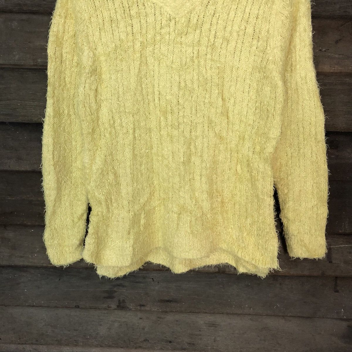Homespun Knitwear Chocol Raffine Shag Shaggy Fur Mohair Knitwear #6962 Size S / US 4 / IT 40 - 3 Thumbnail