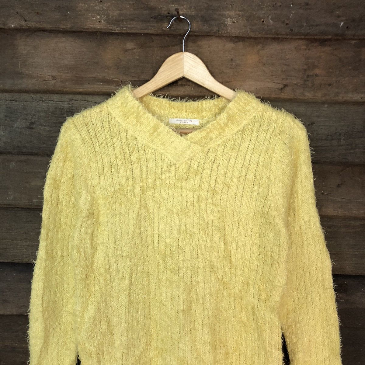 Homespun Knitwear Chocol Raffine Shag Shaggy Fur Mohair Knitwear #6962 Size S / US 4 / IT 40 - 2 Thumbnail