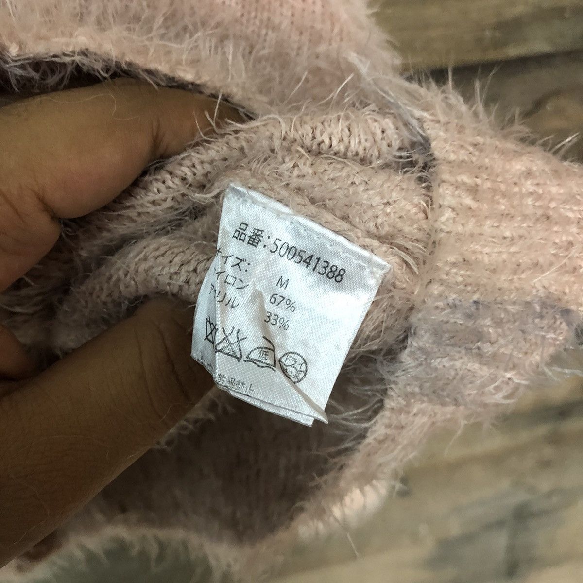 Homespun Knitwear × Japanese Brand One Way Dark Pink Shag Shaggy Fur Mohair Knitwear #6954 Size M / US 6-8 / IT 42-44 - 7 Thumbnail
