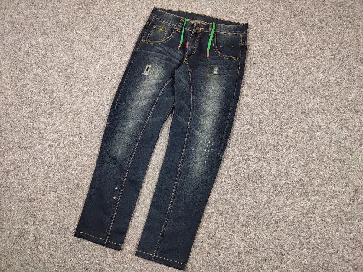 Dsquared2 Authentic Dsquared2 Asymmetric Jeans Distressed Blue Denim Size US 30 / EU 46 - 3 Thumbnail