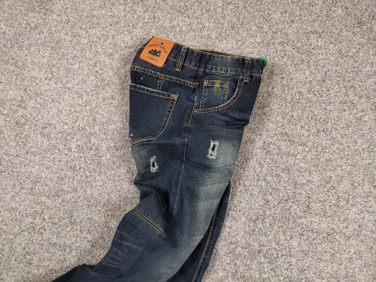 Dsquared2 Authentic Dsquared2 Asymmetric Jeans Distressed Blue Denim Size US 30 / EU 46 - 25 Thumbnail