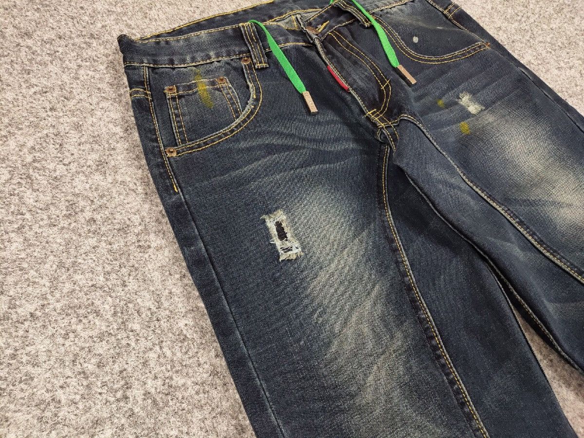 Dsquared2 Authentic Dsquared2 Asymmetric Jeans Distressed Blue Denim Size US 30 / EU 46 - 11 Thumbnail