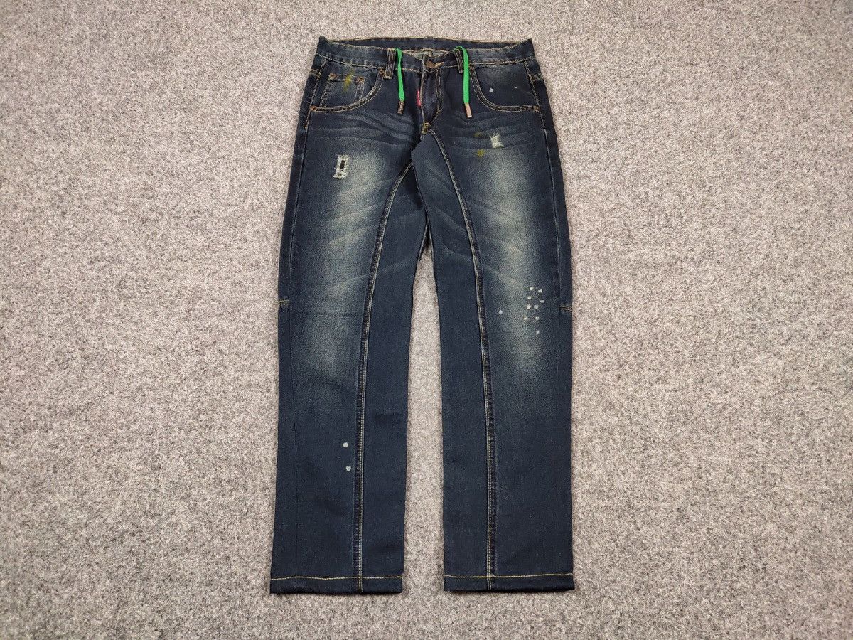 Dsquared2 Authentic Dsquared2 Asymmetric Jeans Distressed Blue Denim Size US 30 / EU 46 - 2 Thumbnail