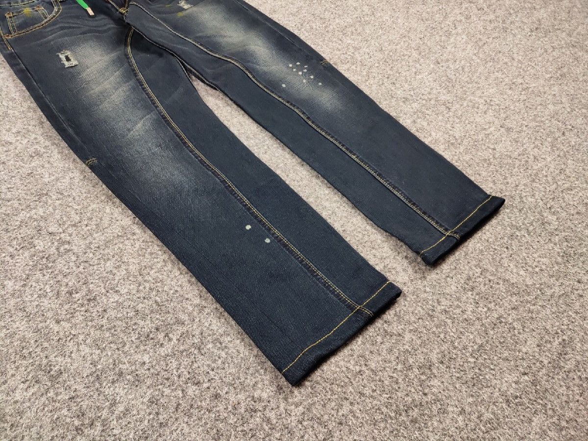 Dsquared2 Authentic Dsquared2 Asymmetric Jeans Distressed Blue Denim Size US 30 / EU 46 - 8 Thumbnail