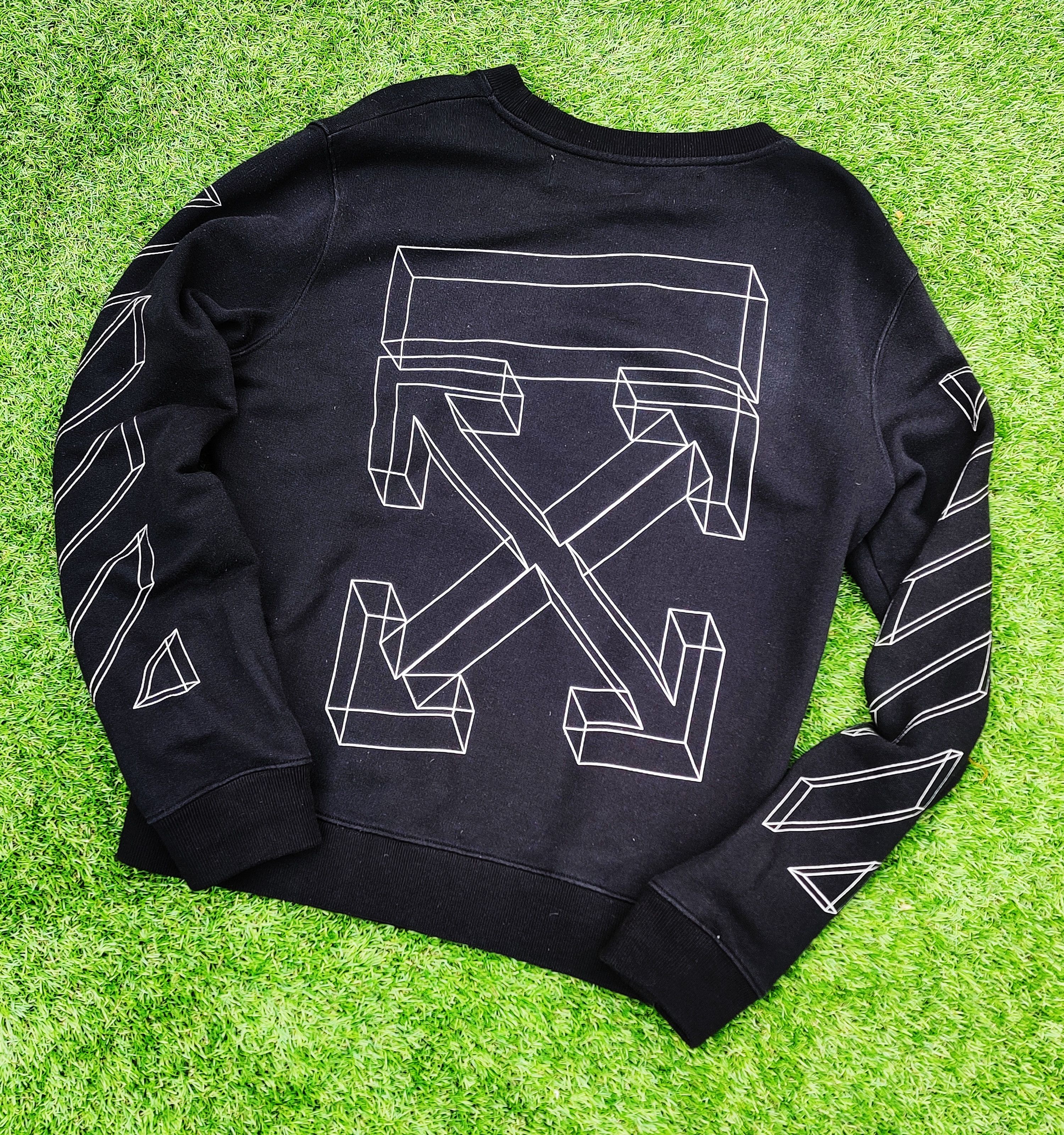 Off-White 3D Stencil Arrows Sweatshirt Size US M / EU 48-50 / 2 - 1 Thumbnail