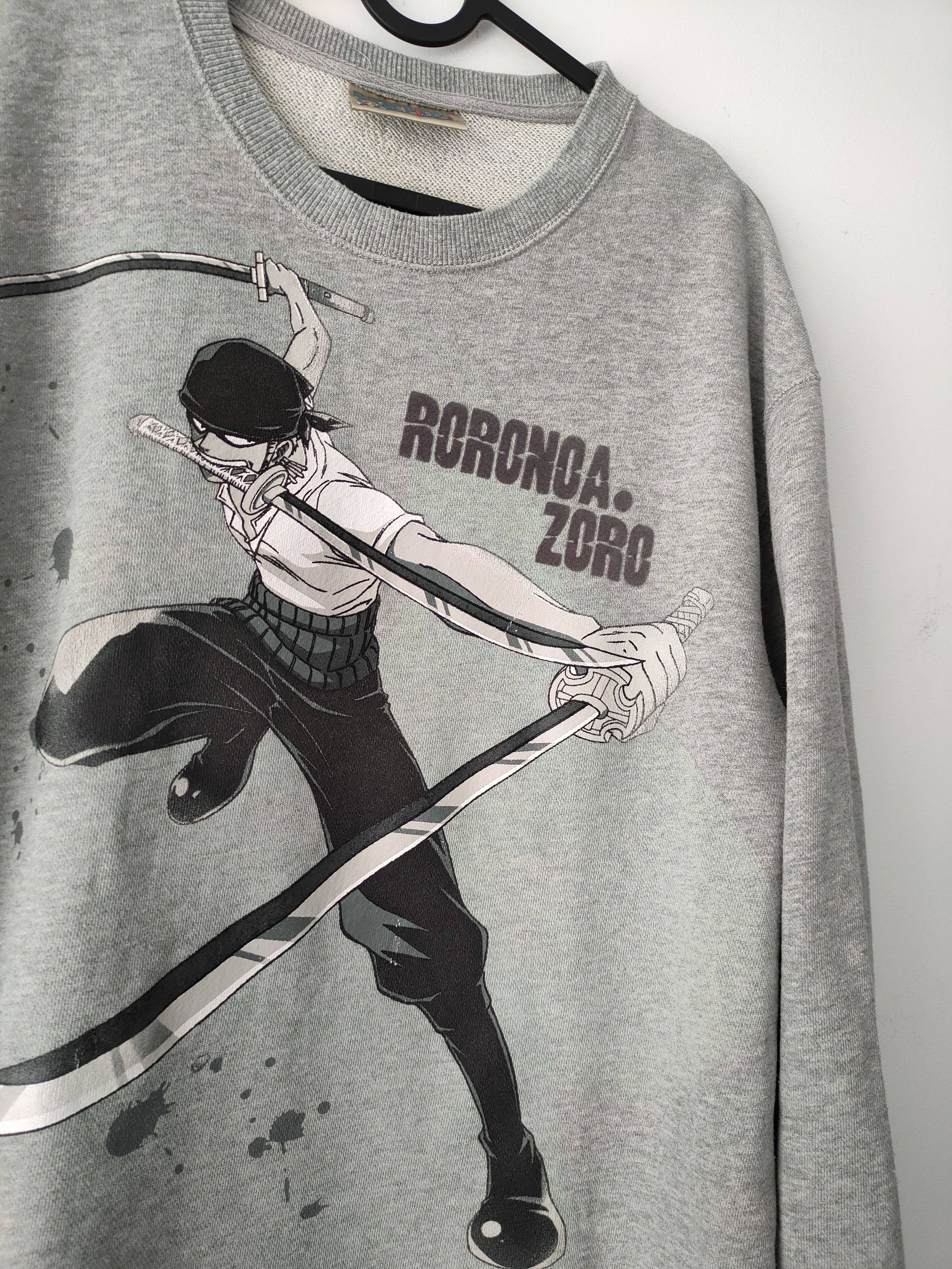 Anime × Japanese Brand × Vintage Vintage Baleno One Piece Roronoa Zoro Sweatshirt Size US XL / EU 56 / 4 - 2 Thumbnail