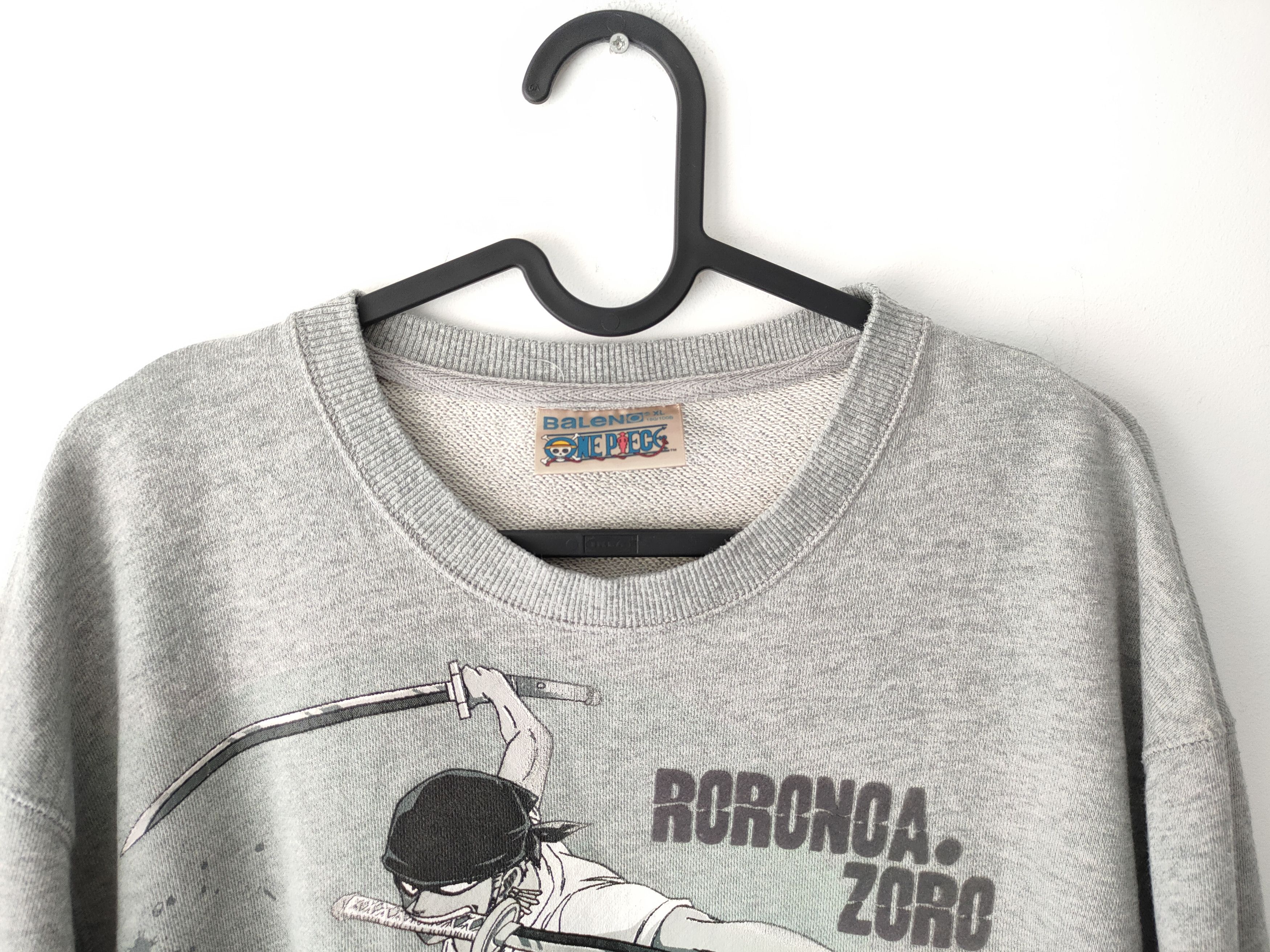 Anime × Japanese Brand × Vintage Vintage Baleno One Piece Roronoa Zoro Sweatshirt Size US XL / EU 56 / 4 - 5 Thumbnail