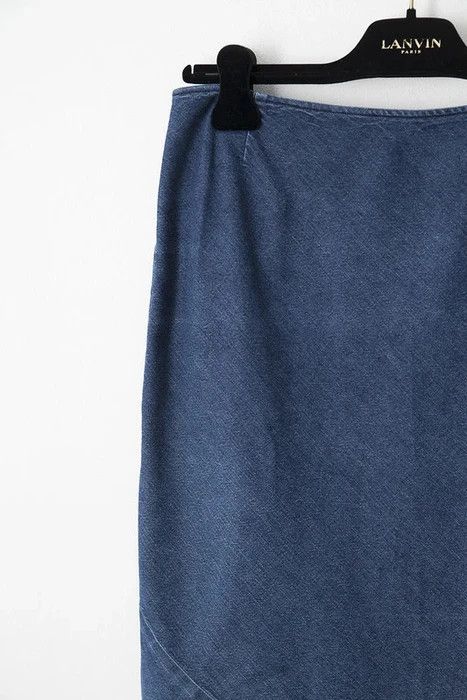 Helmut Lang 1998 blue denim skirt Size 30" / US 8 / IT 44 - 2 Thumbnail