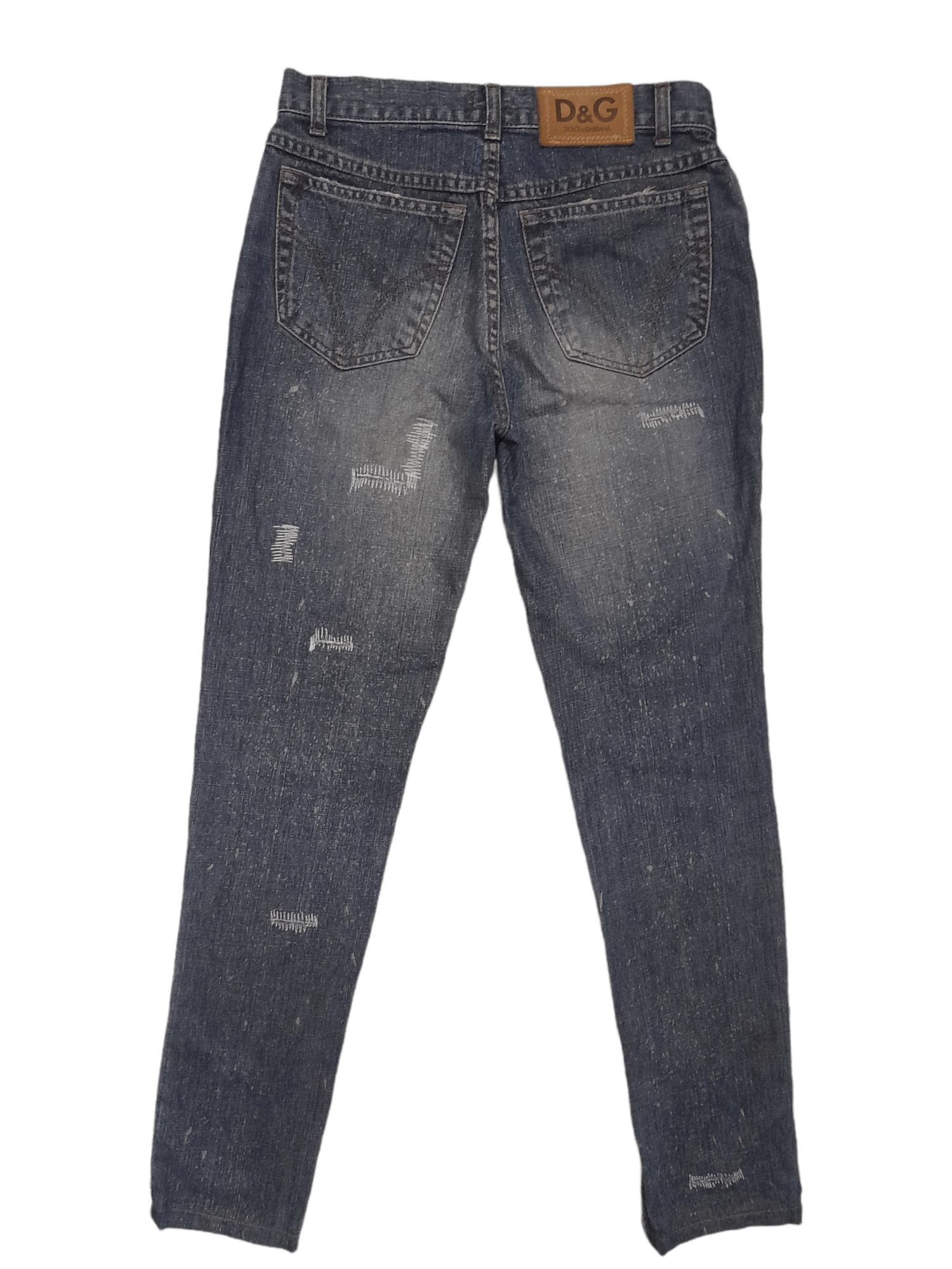 Dolce & Gabbana Dolce & Gabbana Distressed Denim (E332) W27 Size US 27 - 1 Thumbnail