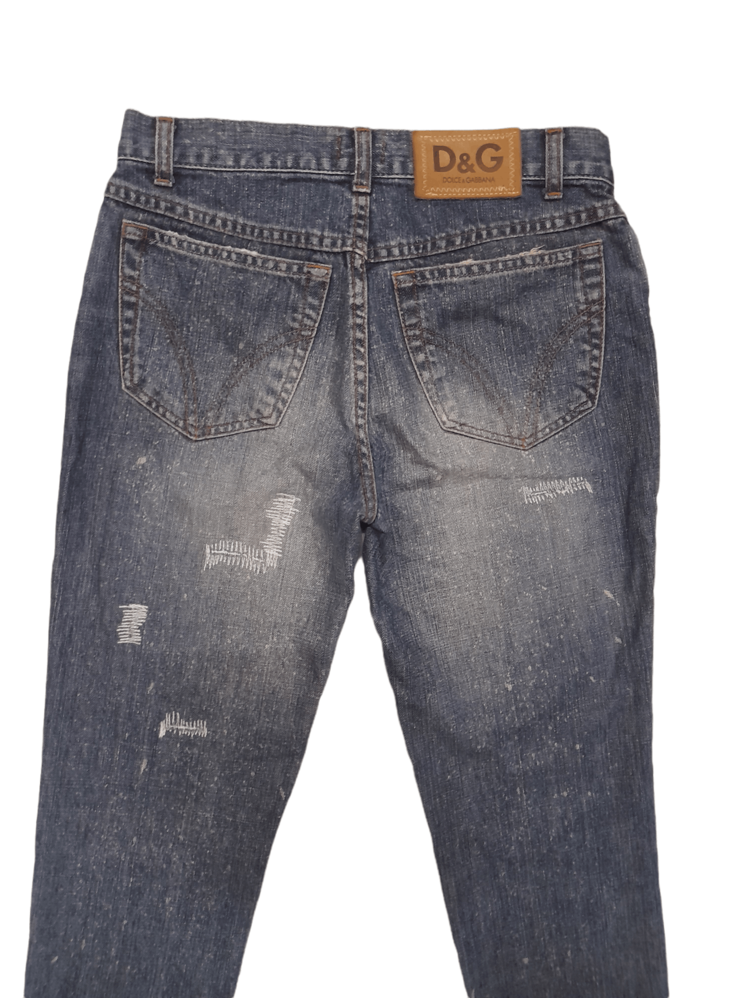 Dolce & Gabbana Dolce & Gabbana Distressed Denim (E332) W27 Size US 27 - 3 Thumbnail