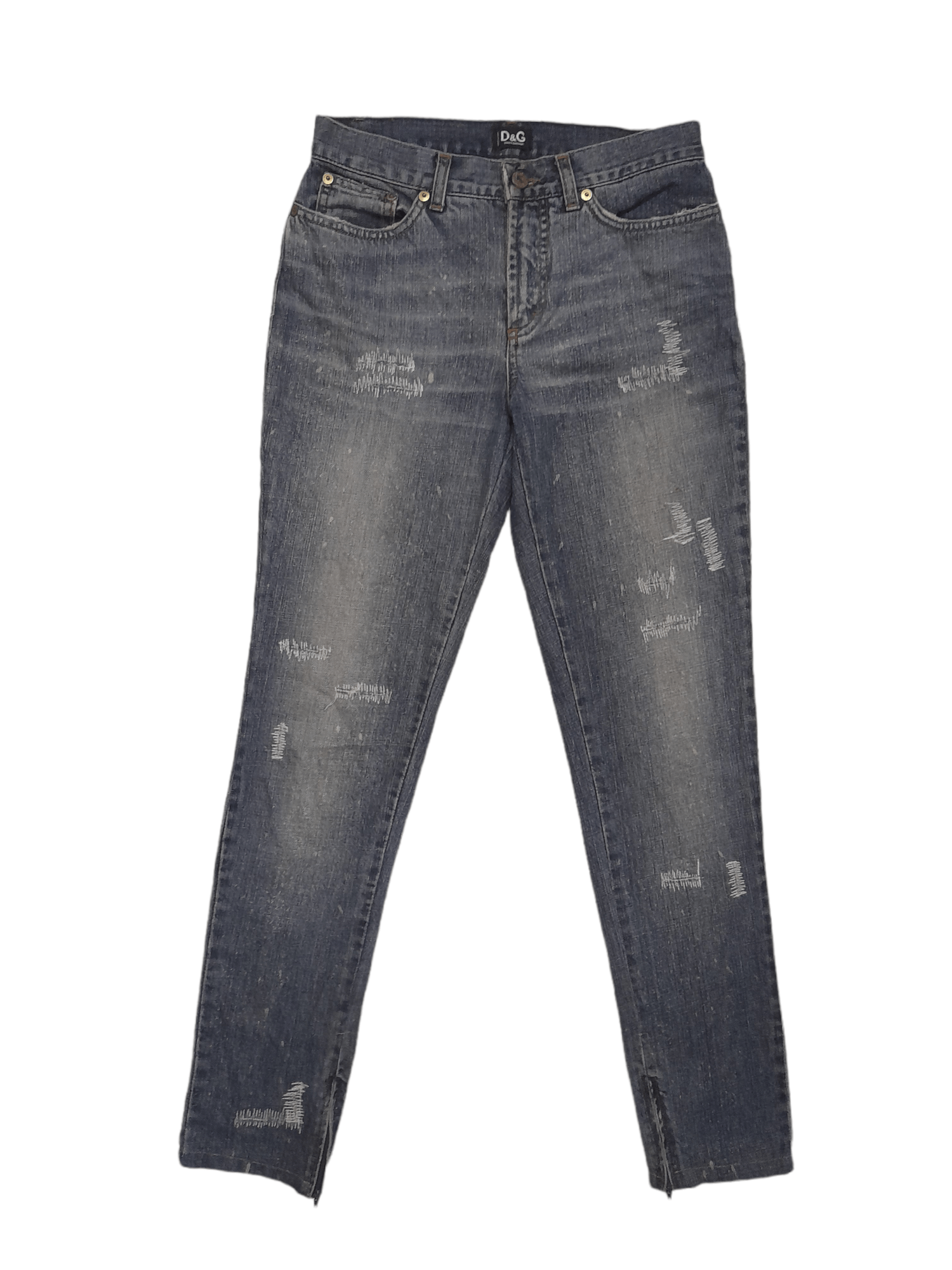 Dolce & Gabbana Dolce & Gabbana Distressed Denim (E332) W27 Size US 27 - 6 Thumbnail