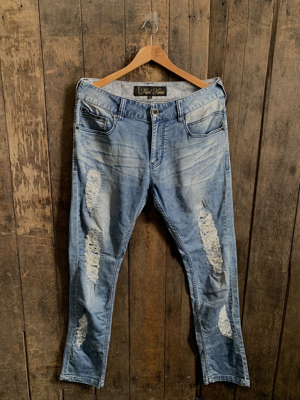 Karl Kani Vintage Karl Kani Denim Jeans Size US 35 - 3 Thumbnail