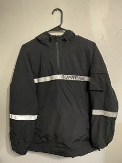 Supreme Reflective Taping Hooded Pullover Jacket | Grailed