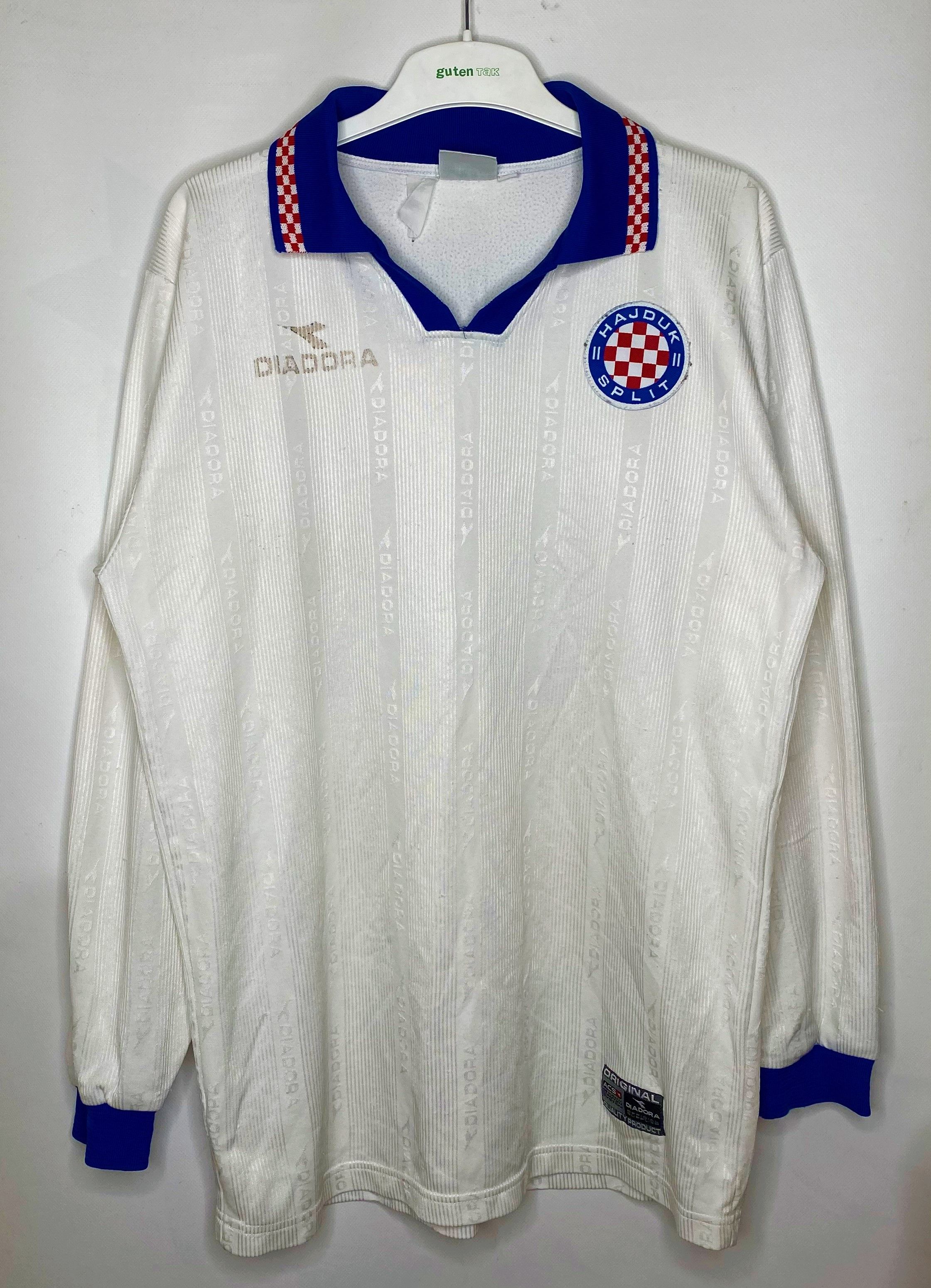 Hajduk Split Home camisa de futebol 1997 - 1998.