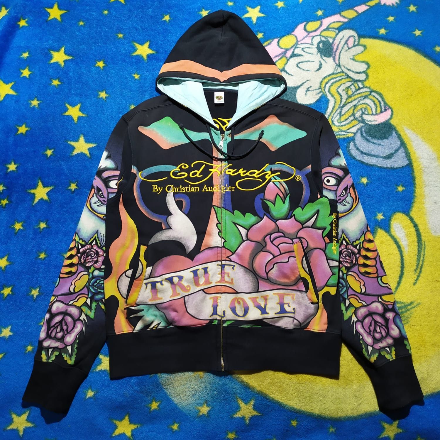 Christian Audigier ED Hardy Zipper Up Hoodie Grailed