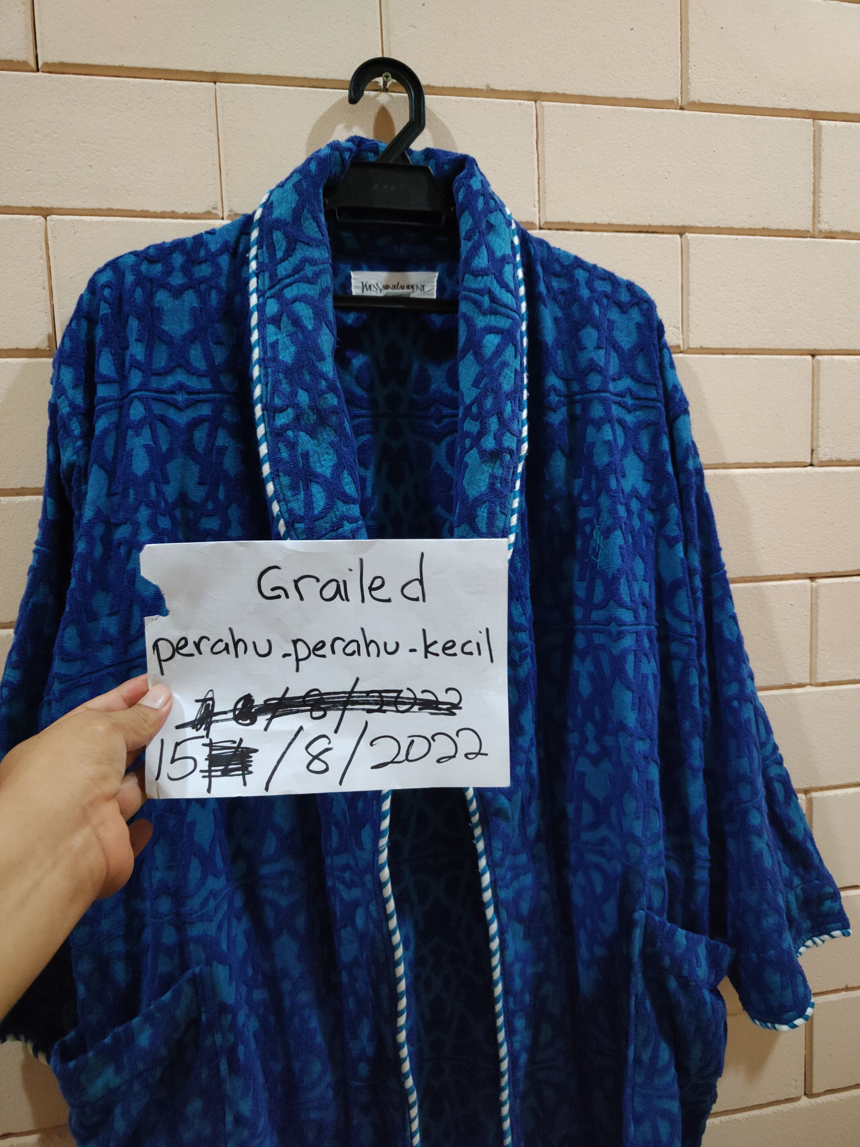 Vintage × Yves Saint Laurent Vintage YSL Robe Size US L / EU 52-54 / 3 - 10 Thumbnail