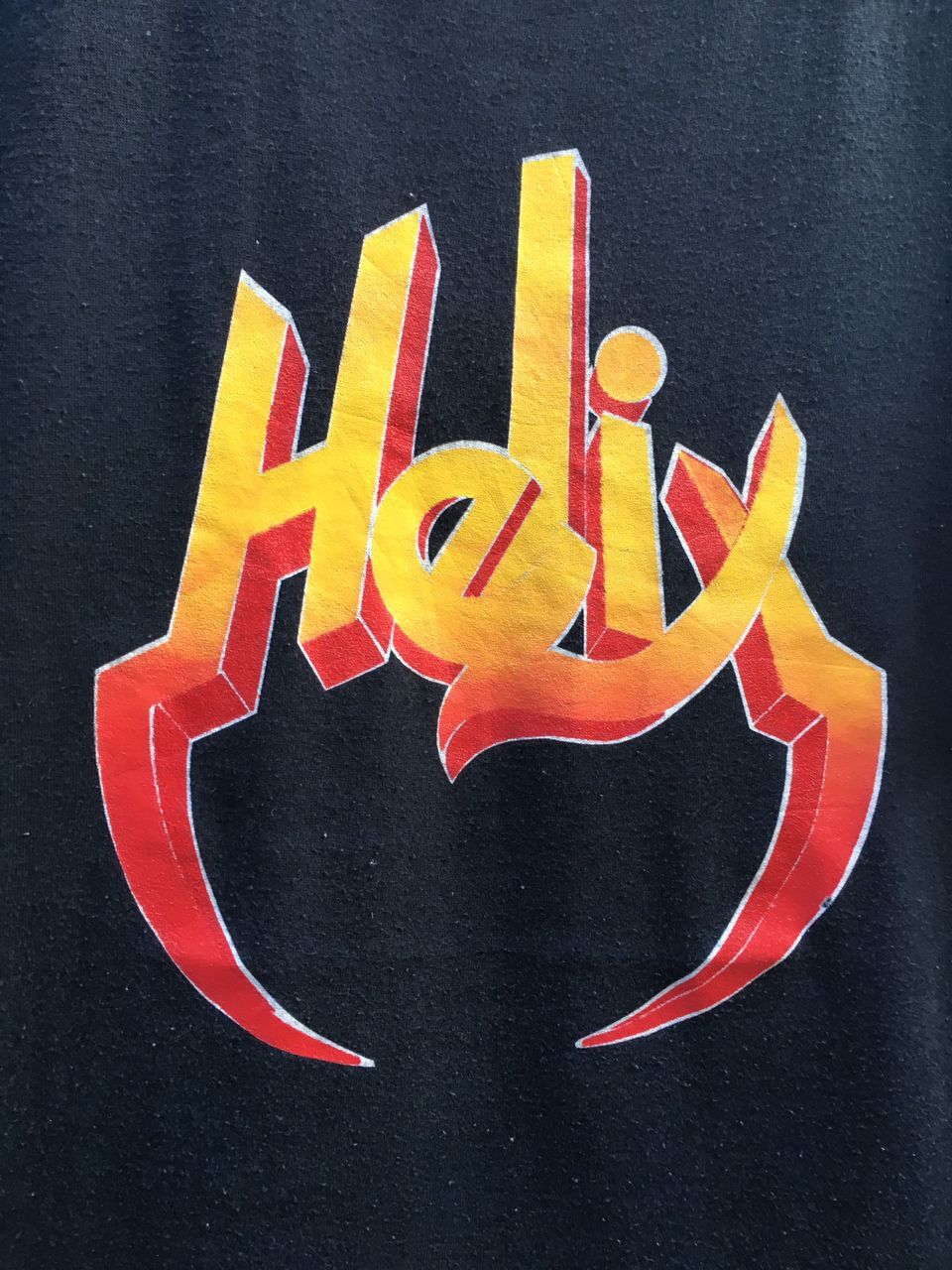 Band Tees × Vintage Vintage Helix give em hell Band world tour Black t shirt Size US M / EU 48-50 / 2 - 3 Thumbnail