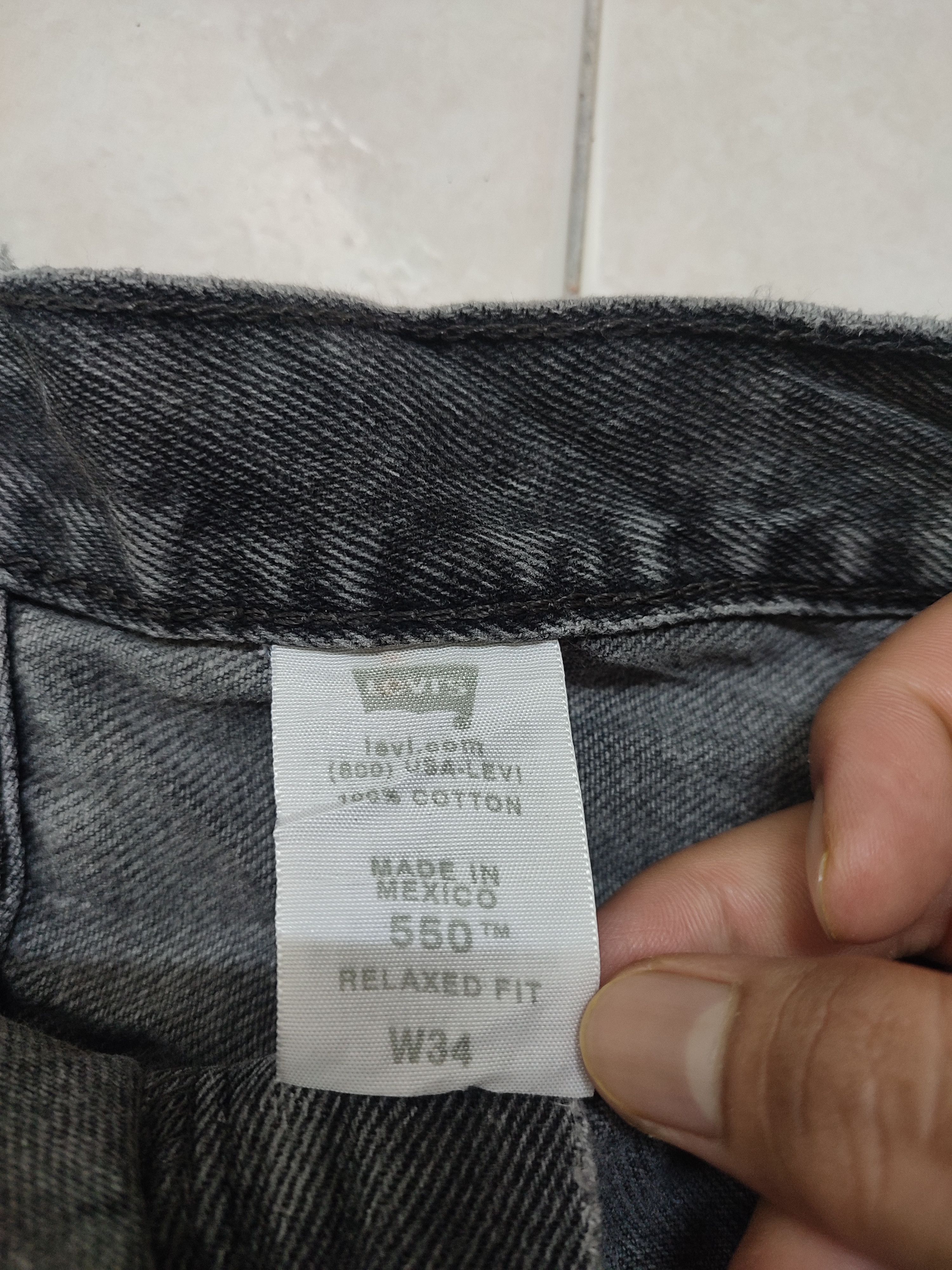 Levi's × Vintage 💥Rare Distressed levis 550 Black Short Pants Size US 34 / EU 50 - 3 Thumbnail