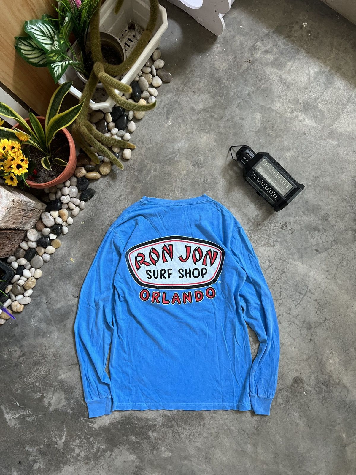 Ron Jon Surf Shop × Vintage Vintage 90s 🖤 RON JON ORLANDO Surf Crewneck Sweatshirt Size US S / EU 44-46 / 1 - 1 Thumbnail