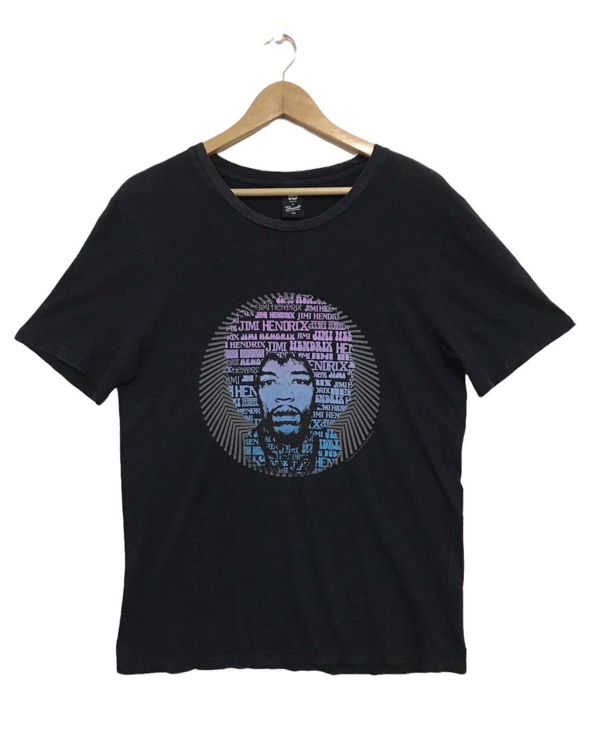 Official Jimi Hendrix Portrait All Over T-Shirt - Unisex Adult Tee, Screen Printed In USA