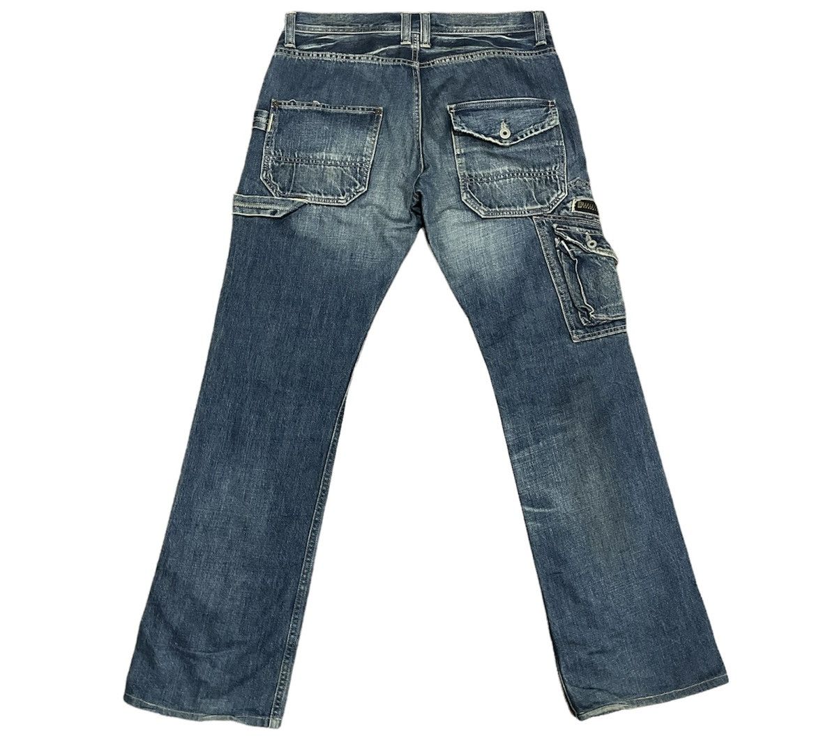 Johnbull Vintage Johnbull Thigh Cargo Pocket Carpenter Denim Jeans Size US 33 - 5 Thumbnail