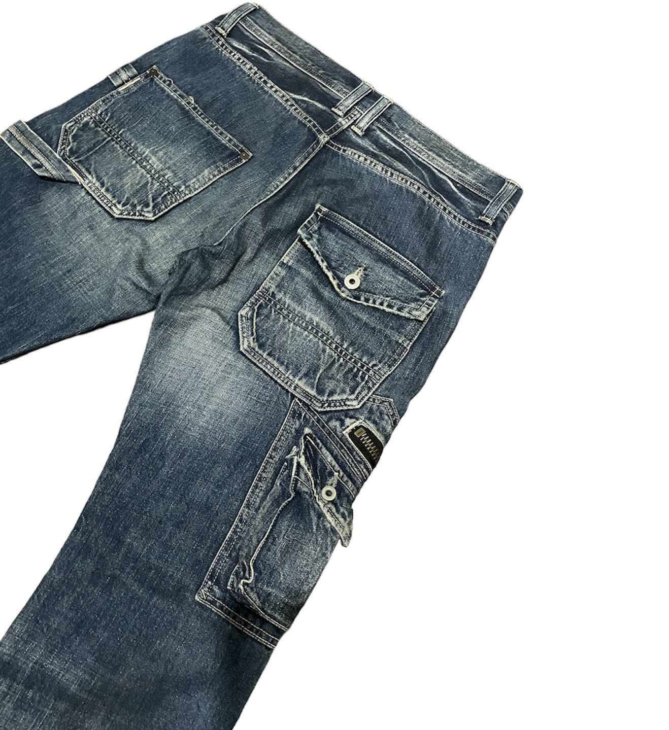 Johnbull Vintage Johnbull Thigh Cargo Pocket Carpenter Denim Jeans Size US 33 - 11 Thumbnail