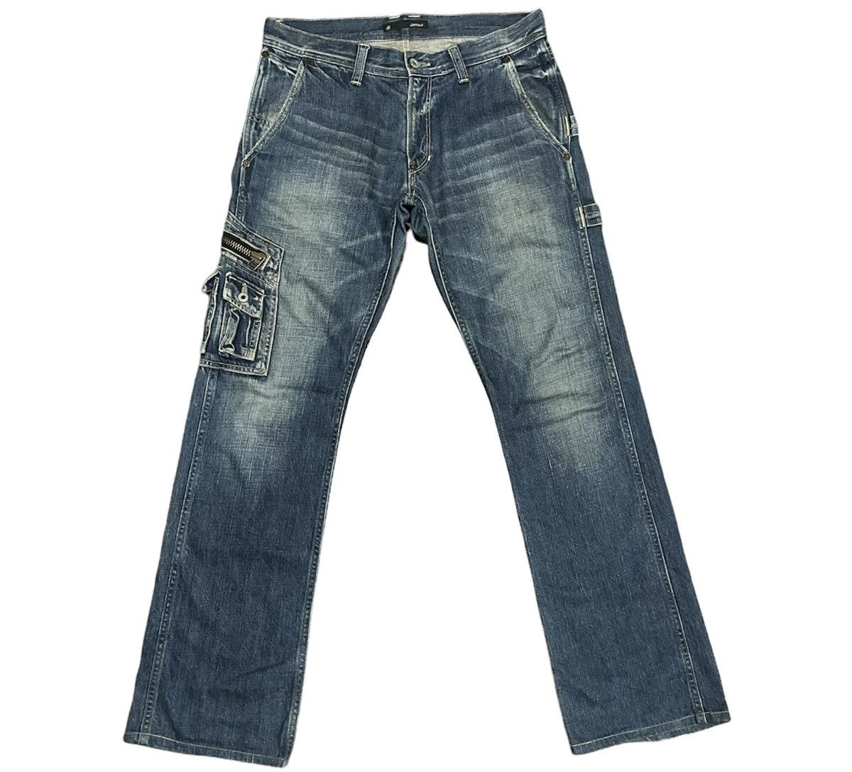 Johnbull Vintage Johnbull Thigh Cargo Pocket Carpenter Denim Jeans Size US 33 - 3 Thumbnail