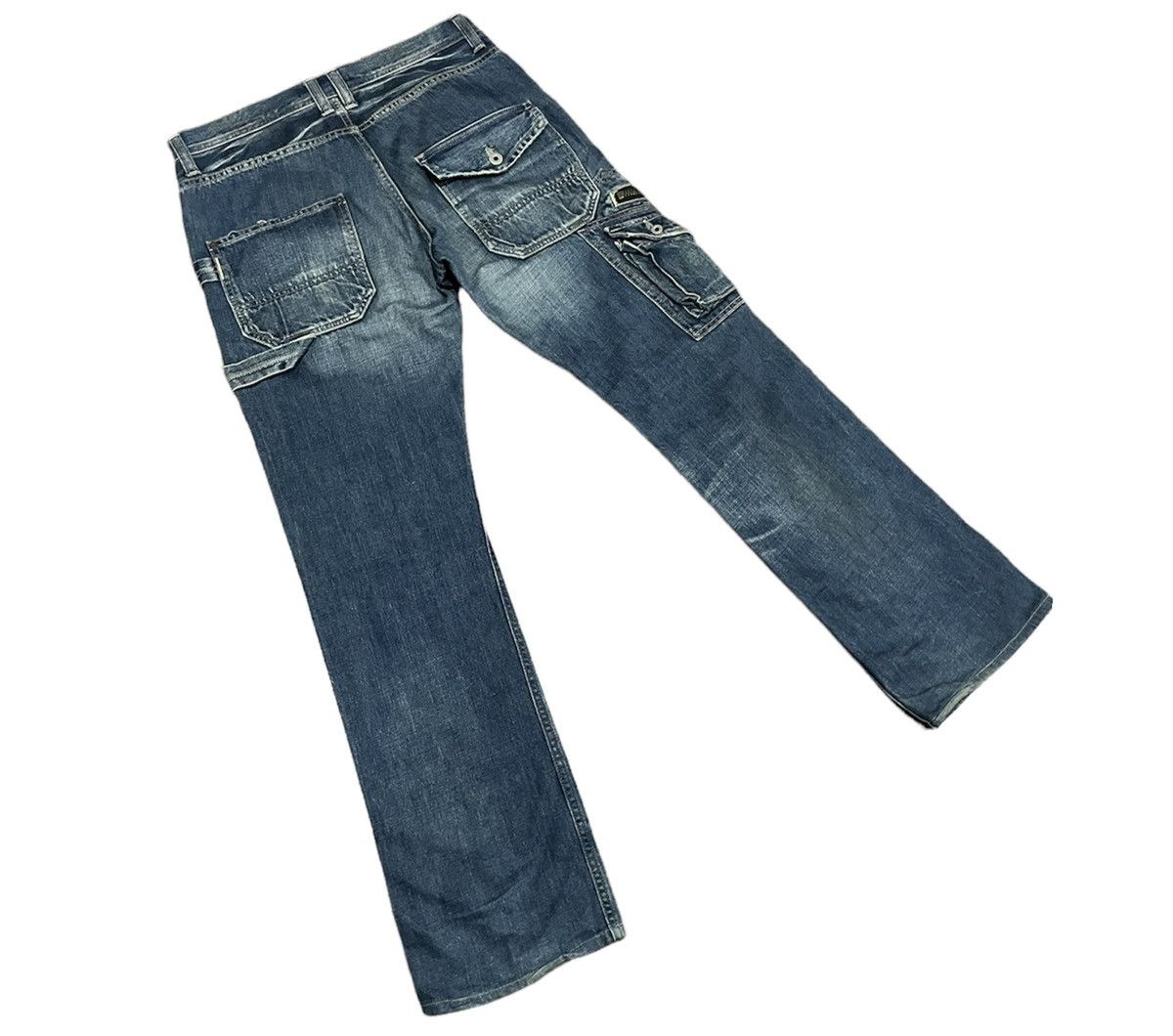 Johnbull Vintage Johnbull Thigh Cargo Pocket Carpenter Denim Jeans Size US 33 - 8 Thumbnail