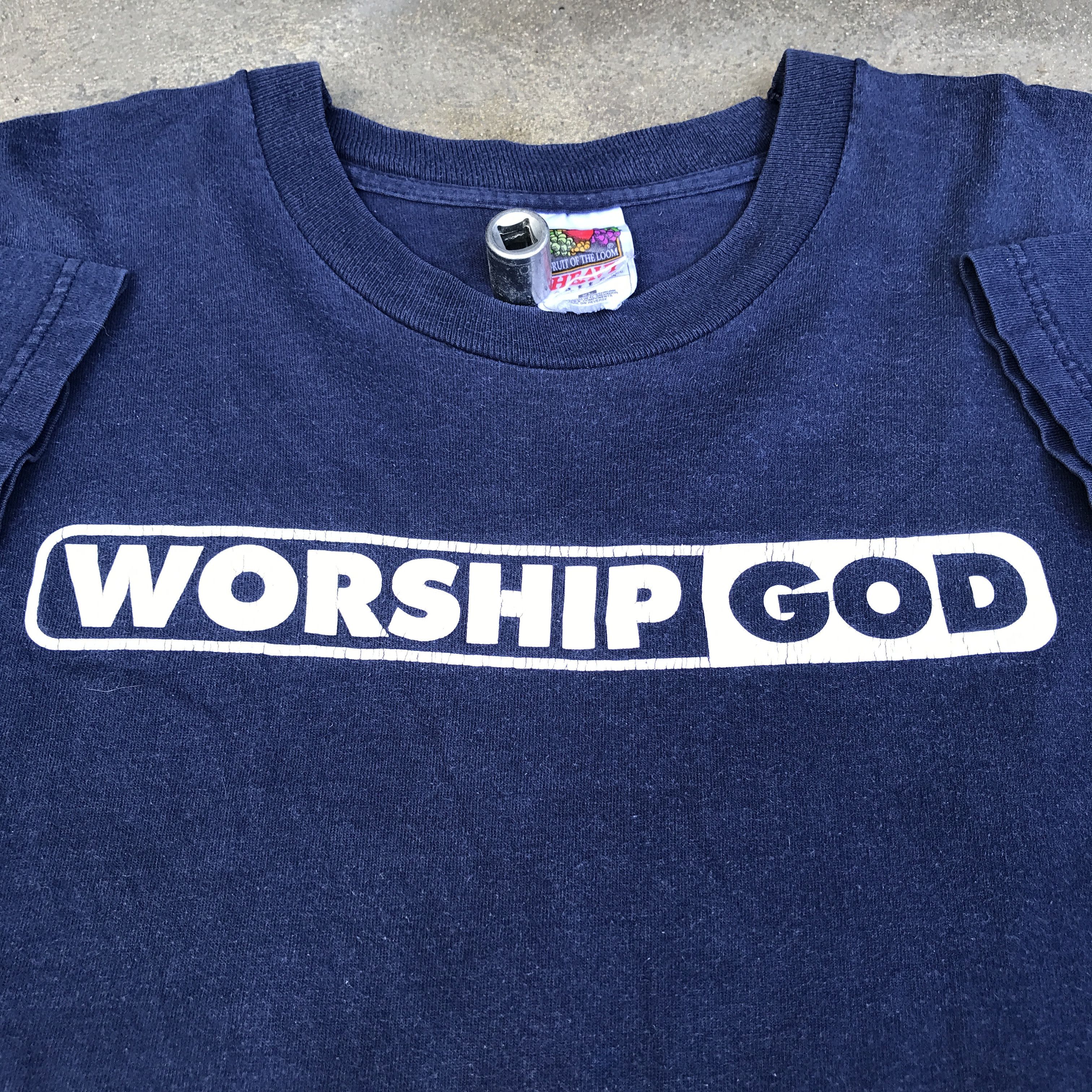 Vintage Jesus worship god Promo Tee Shirt