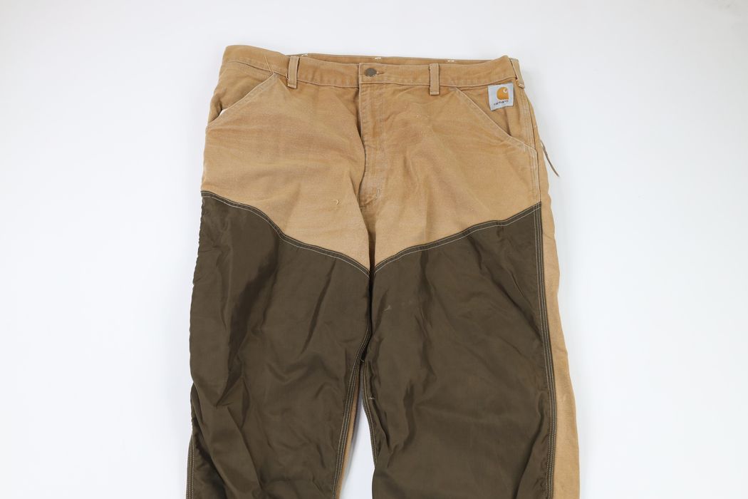 Vintage Vintage 90s Carhartt Distressed Field Brush Pants Brown USA
