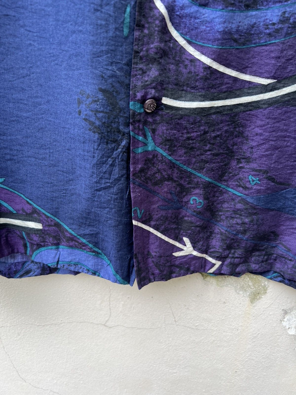 Vintage Vtg 90s Arrston Volaju Japan Abstract Psychedelic Art Shirt Size US L / EU 52-54 / 3 - 12 Thumbnail