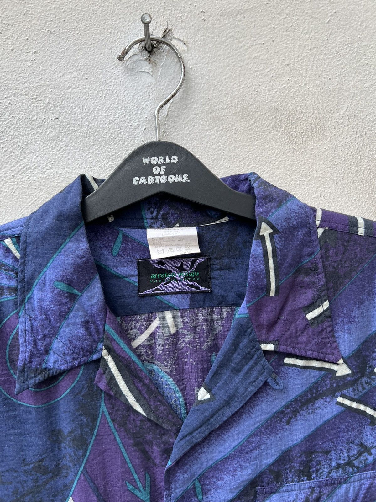 Vintage Vtg 90s Arrston Volaju Japan Abstract Psychedelic Art Shirt Size US L / EU 52-54 / 3 - 6 Thumbnail