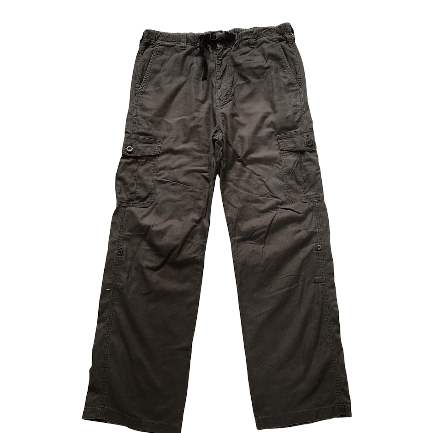 Japanese Brand Vintage Uniqlo Dark Gray Cargo Pants 6 Pockets Size US 36 / EU 52 - 1 Thumbnail