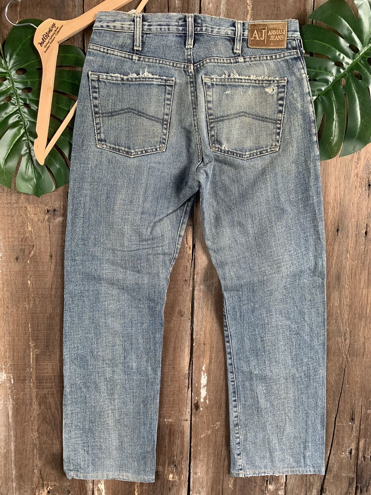 Armani RARE!! Distressed ARMANI JEANS Denim Size US 32 / EU 48 - 2 Thumbnail